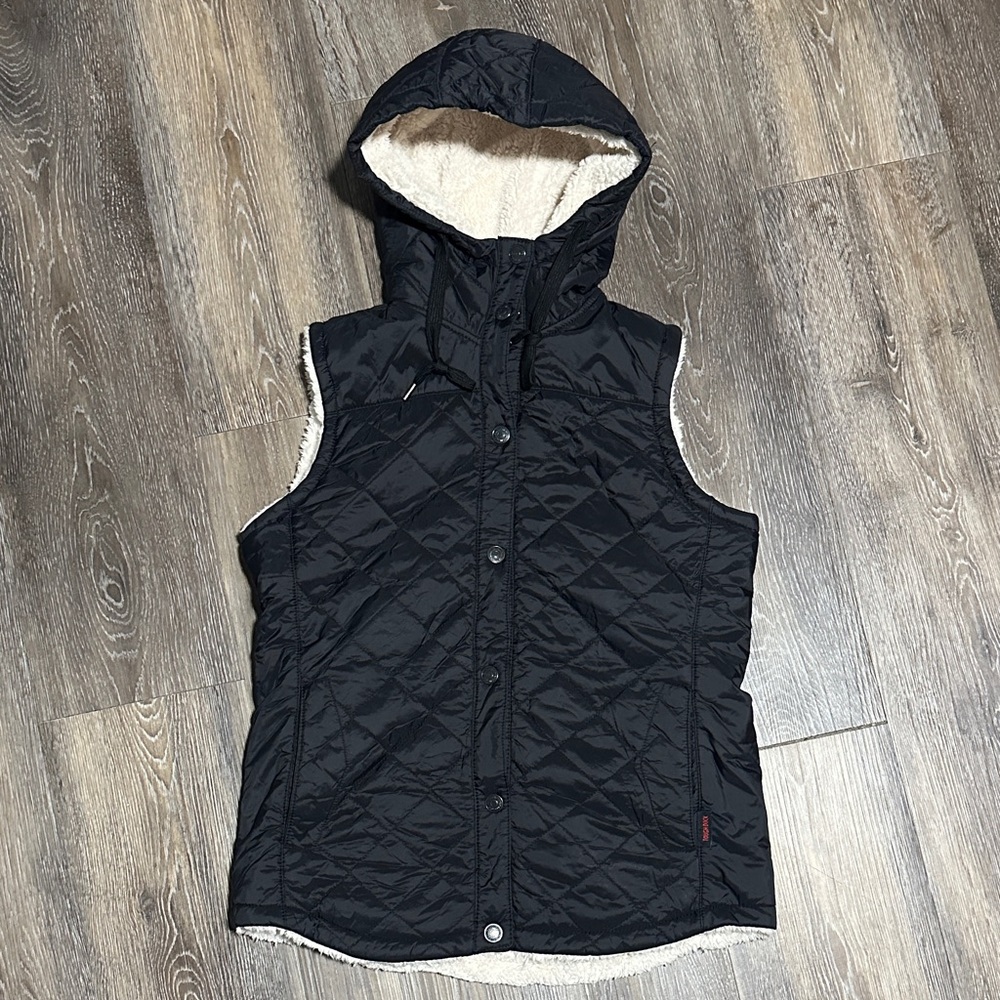 Tough Duck Quilted Sherpa-Lined Hooded Vest
